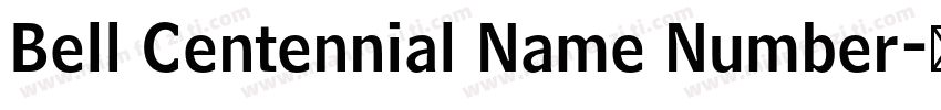 Bell Centennial Name Number字体转换
